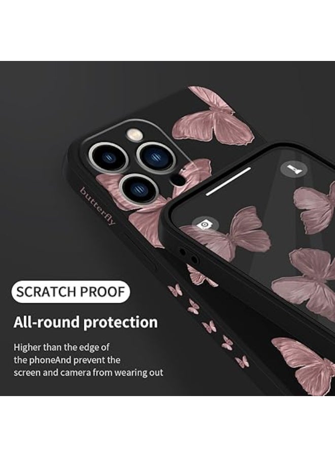 فكرة حافظة TPU ناعمة باللون الأحمر على شكل فراشة لهاتف iPhone 11 Pro max غطاء سيليكون مقاوم للصدمات - Image 2